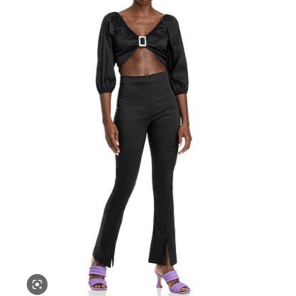 Revolve hosbjerg elora tie back buckle crop top party - Picture 5 of 15